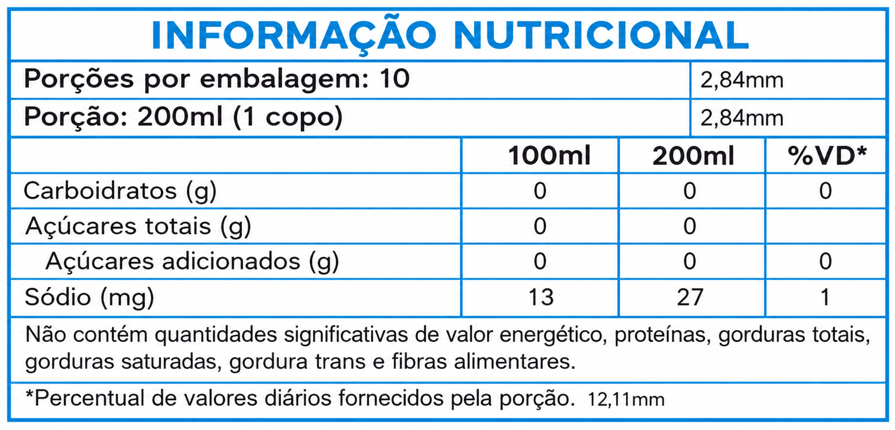Informação nutricional de Abacaxi